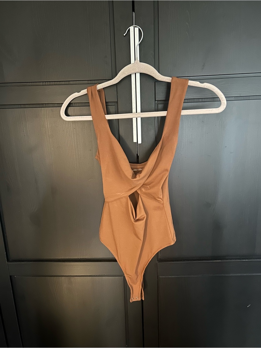 Abercrombie & Fitch Brown Twist-Front Kids One-Piece